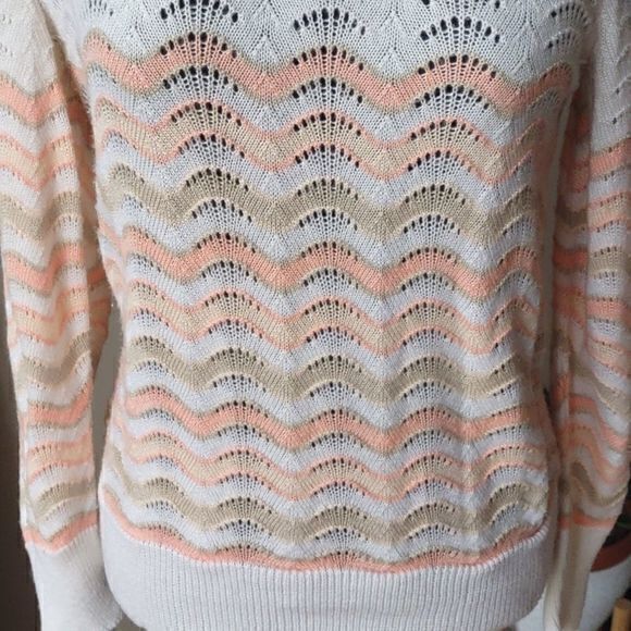 Vintage Jolie New York Scalloped Knit Sweater - Picture 2 of 9